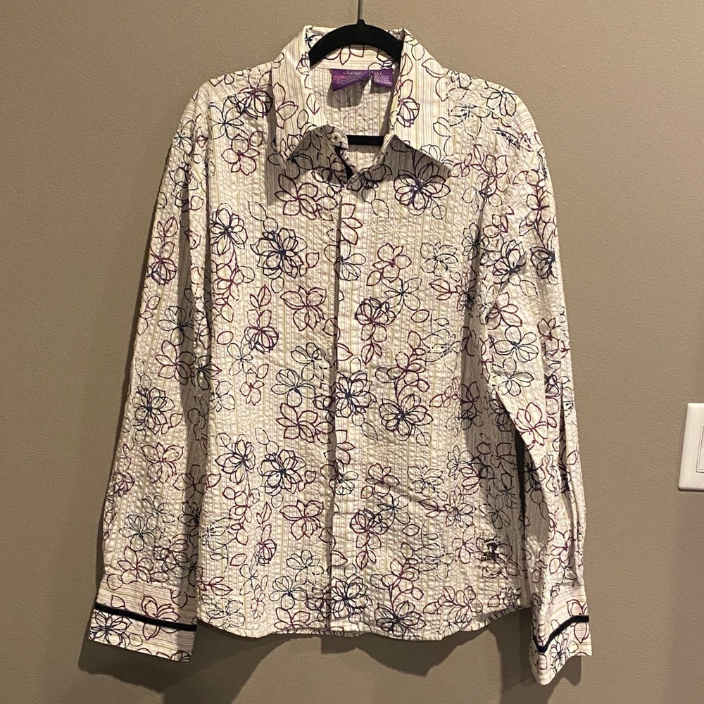 Floral Patterned Casual Button Down Shirt